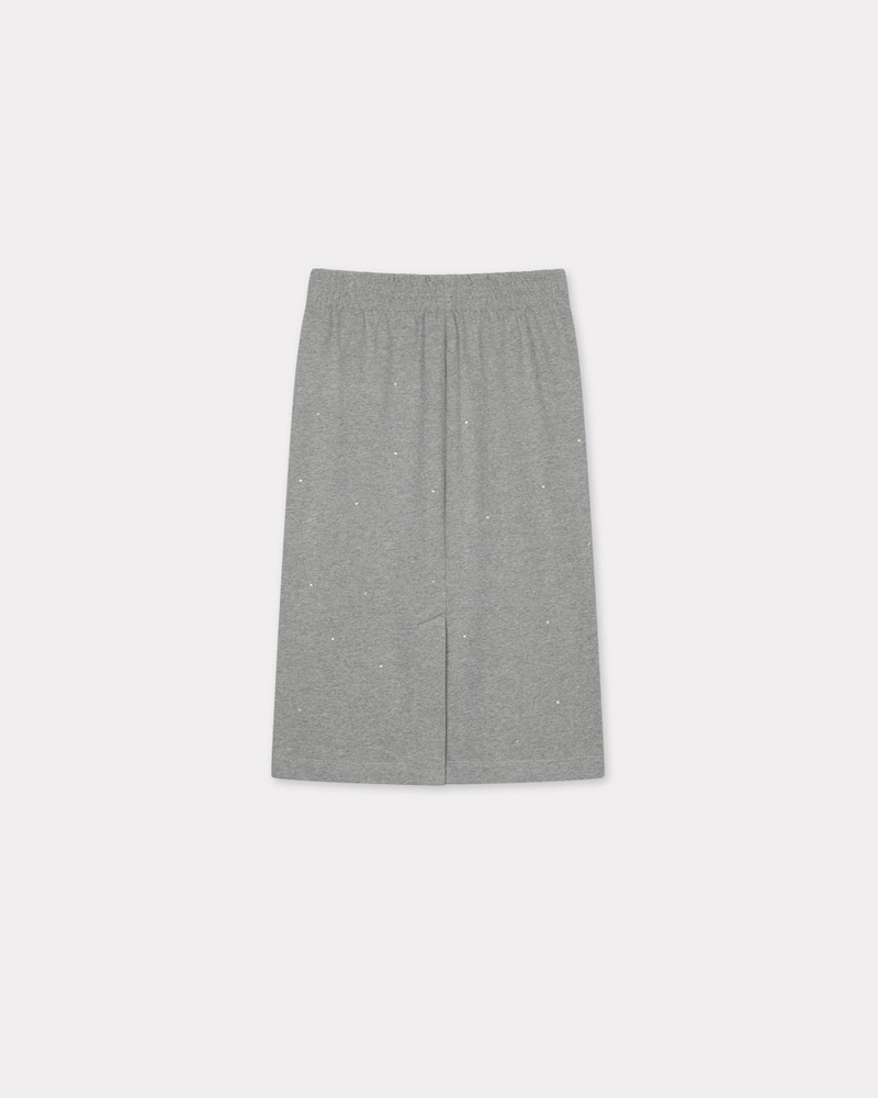 KENZO 'KENZO Elephant Logo' strass embroidered skirt in cotton outlook