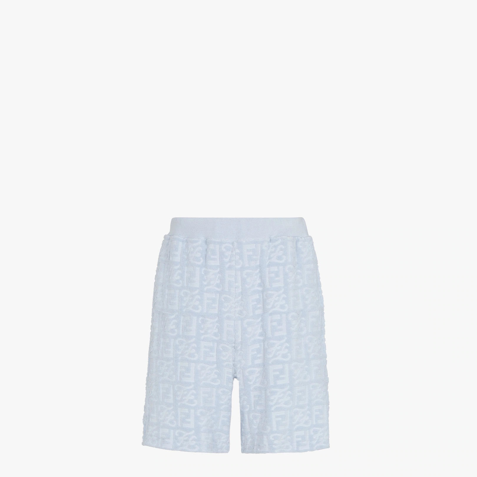 Light blue cotton trousers - 1