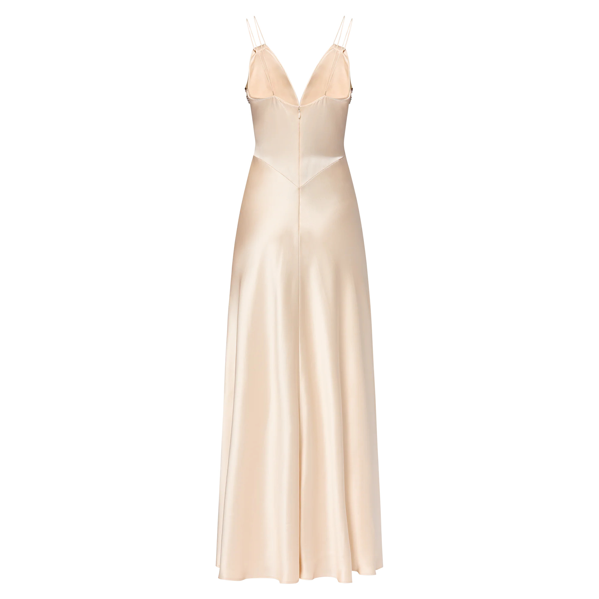 Beaded Trim Gown - 3