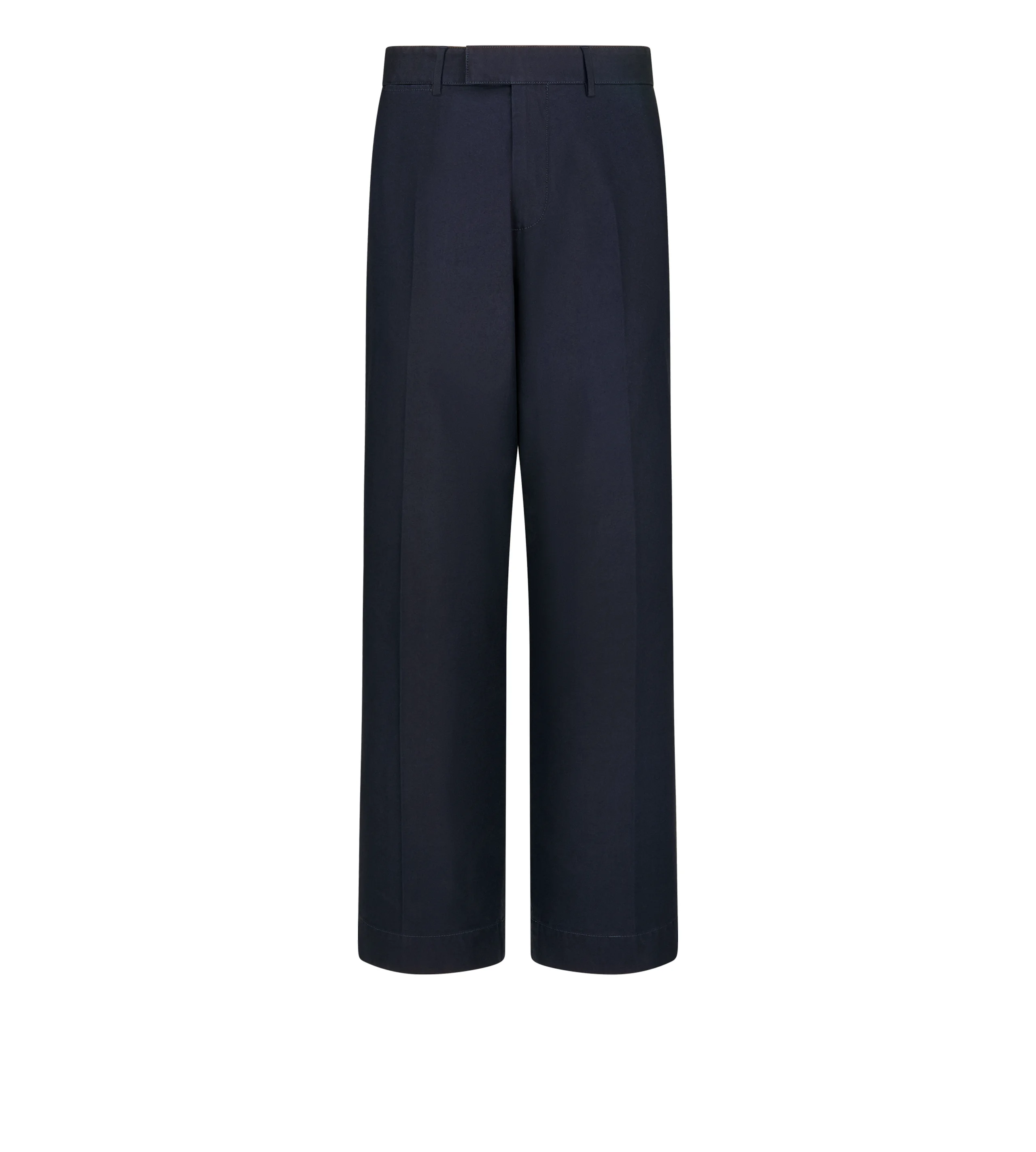 COTTON DRILL WIDE LEG PANT - 1