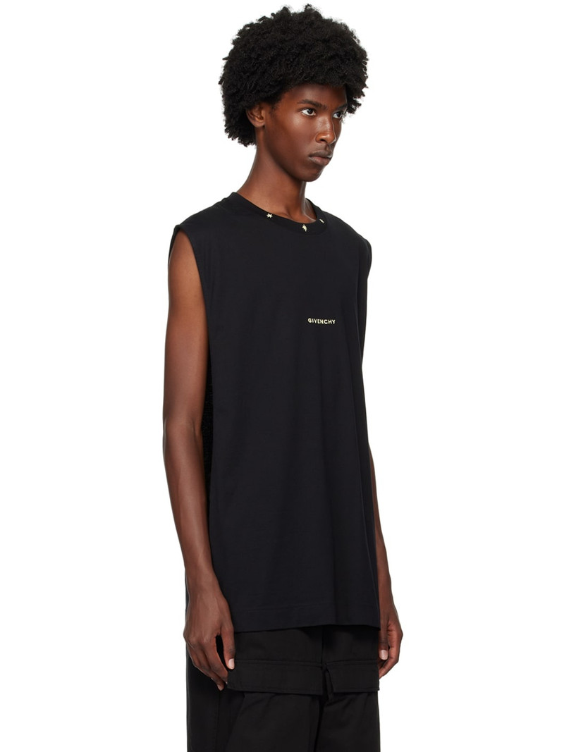 Givenchy Black Embroidered Logo Tank Top outlook