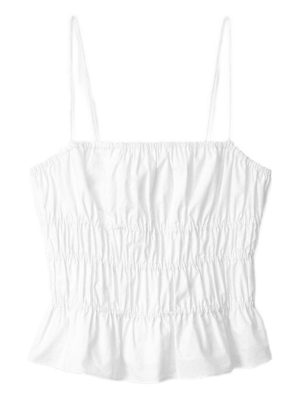 ruffled-hem top - 1