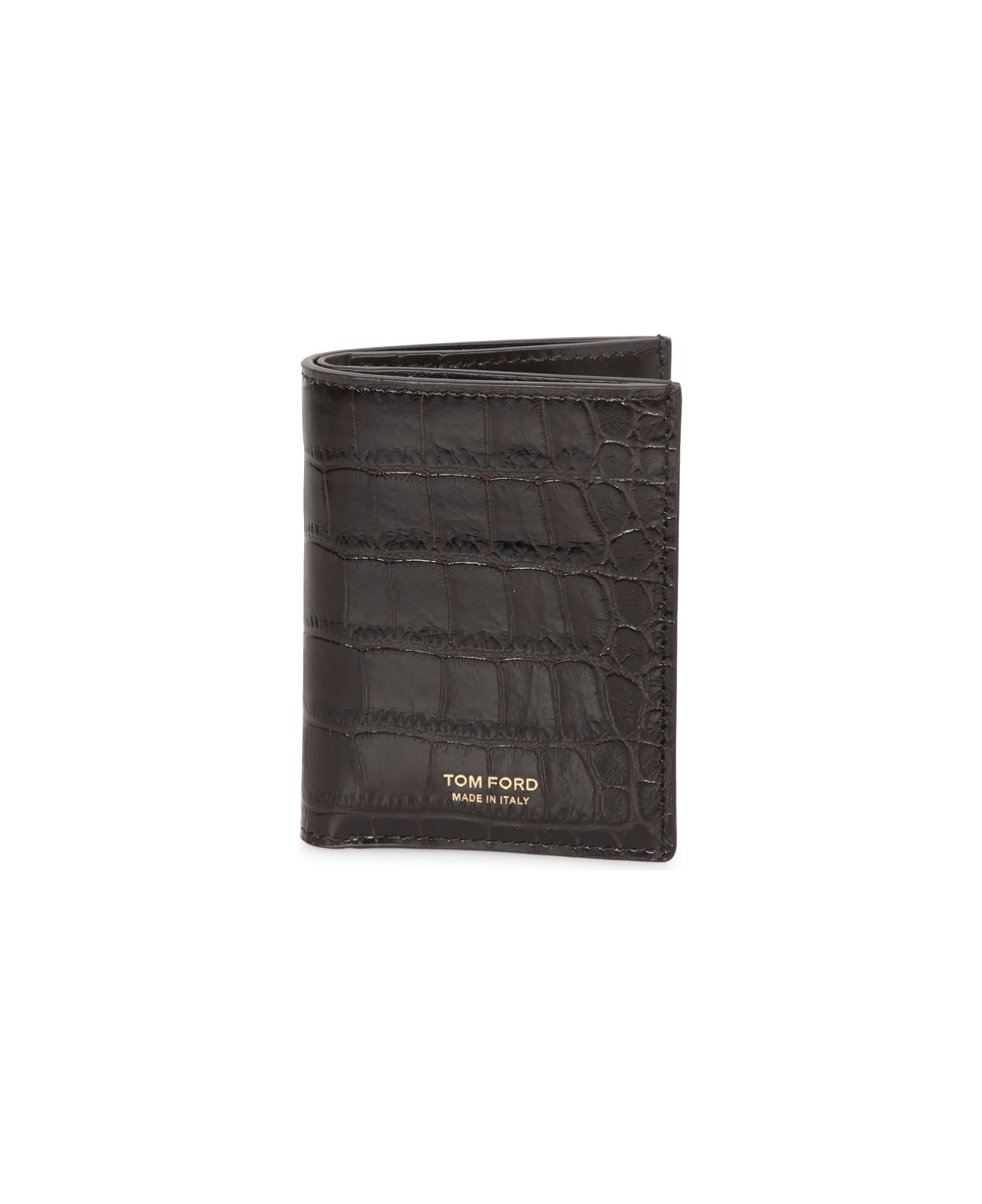 Brown Crocodile Wallet - 1