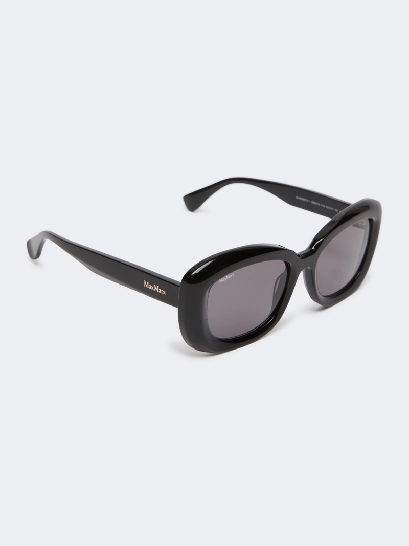 Max Mara Oversized oval sunglasses - BLACK outlook