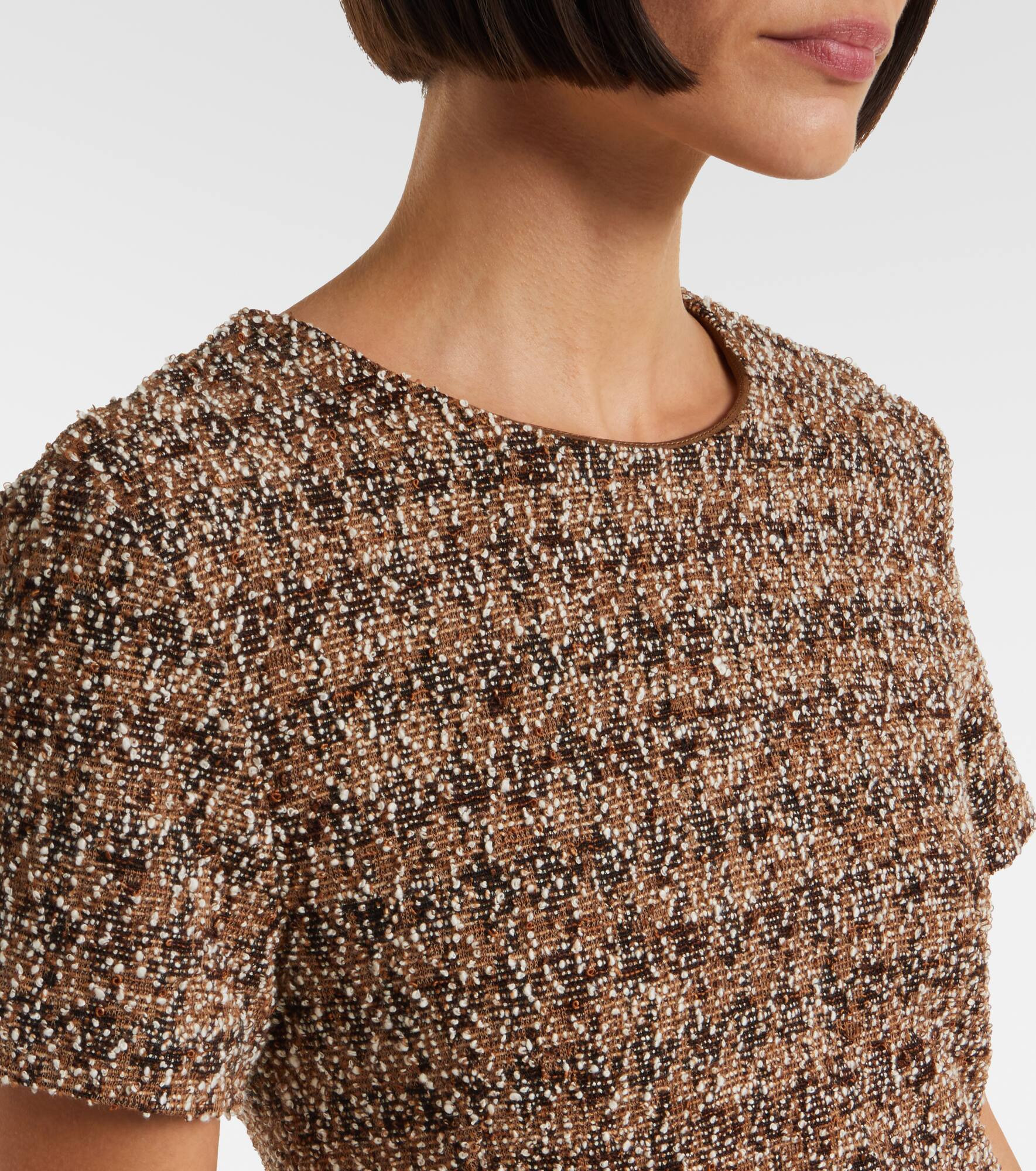 Giugno cotton and wool-blend midi dress - 4