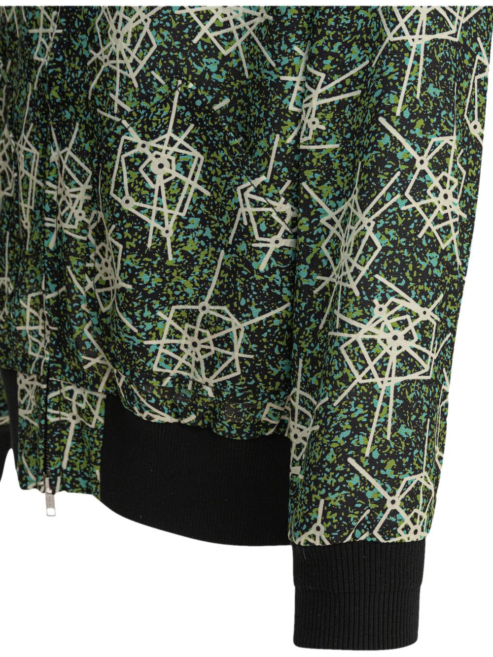 abstract-print bomber jacket - 4
