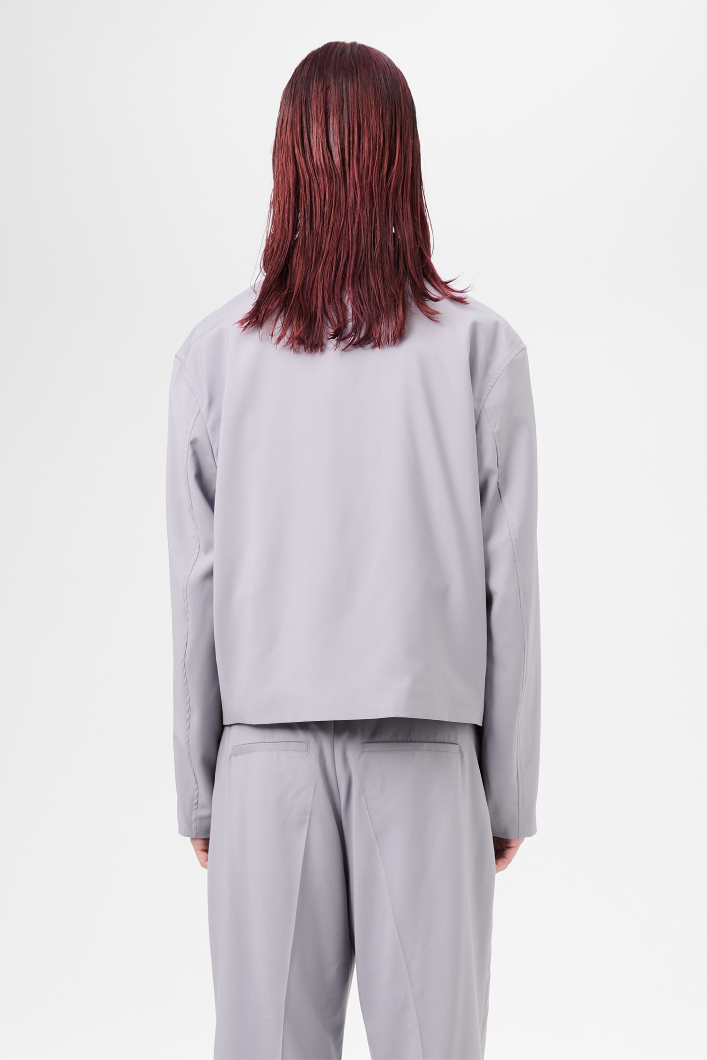Mini Jacket Dusty Lavender High Twist Wool - 6