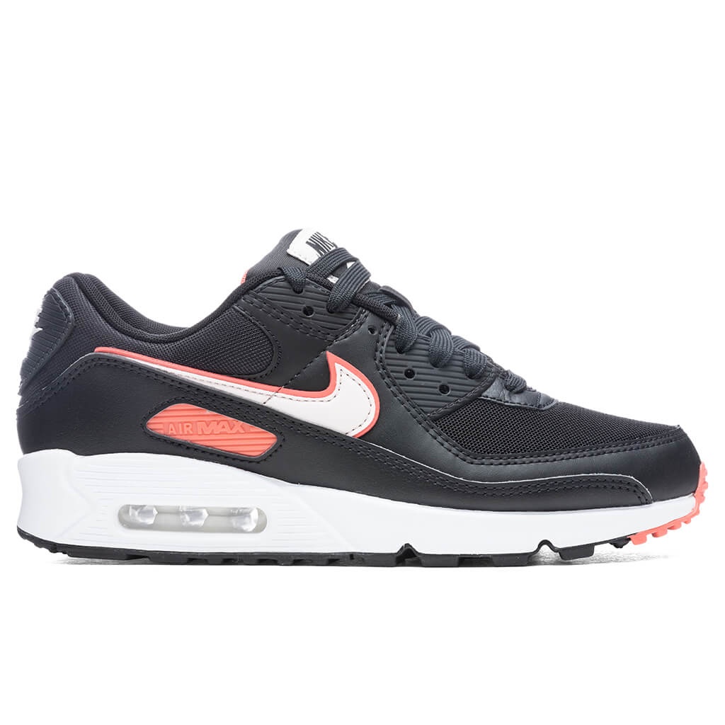 NIKE WOMEN'S AIR MAX 90 - BLACK/LIGHT SOFT PINK - 1