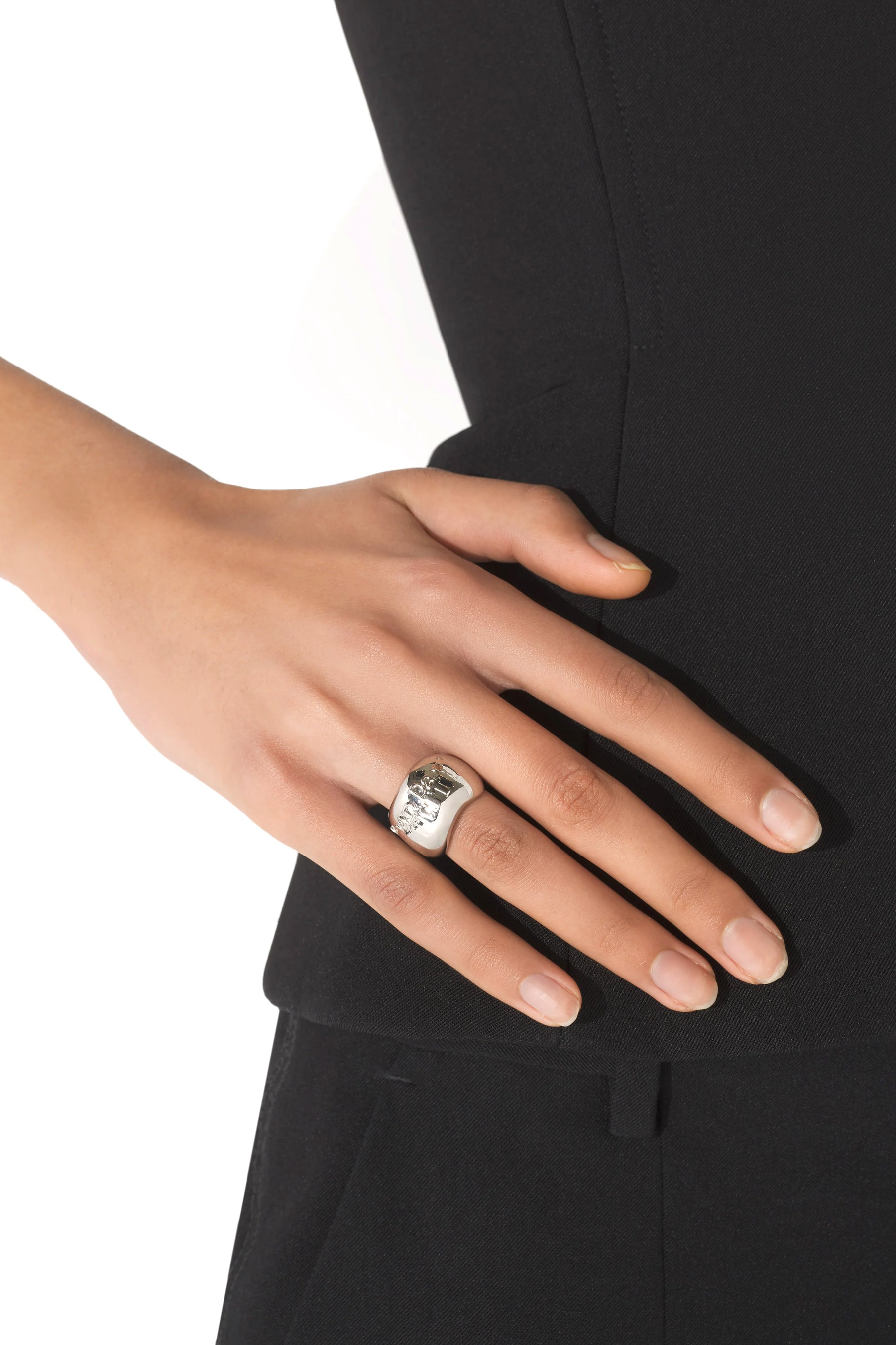 LOGO RING / SIL - 5