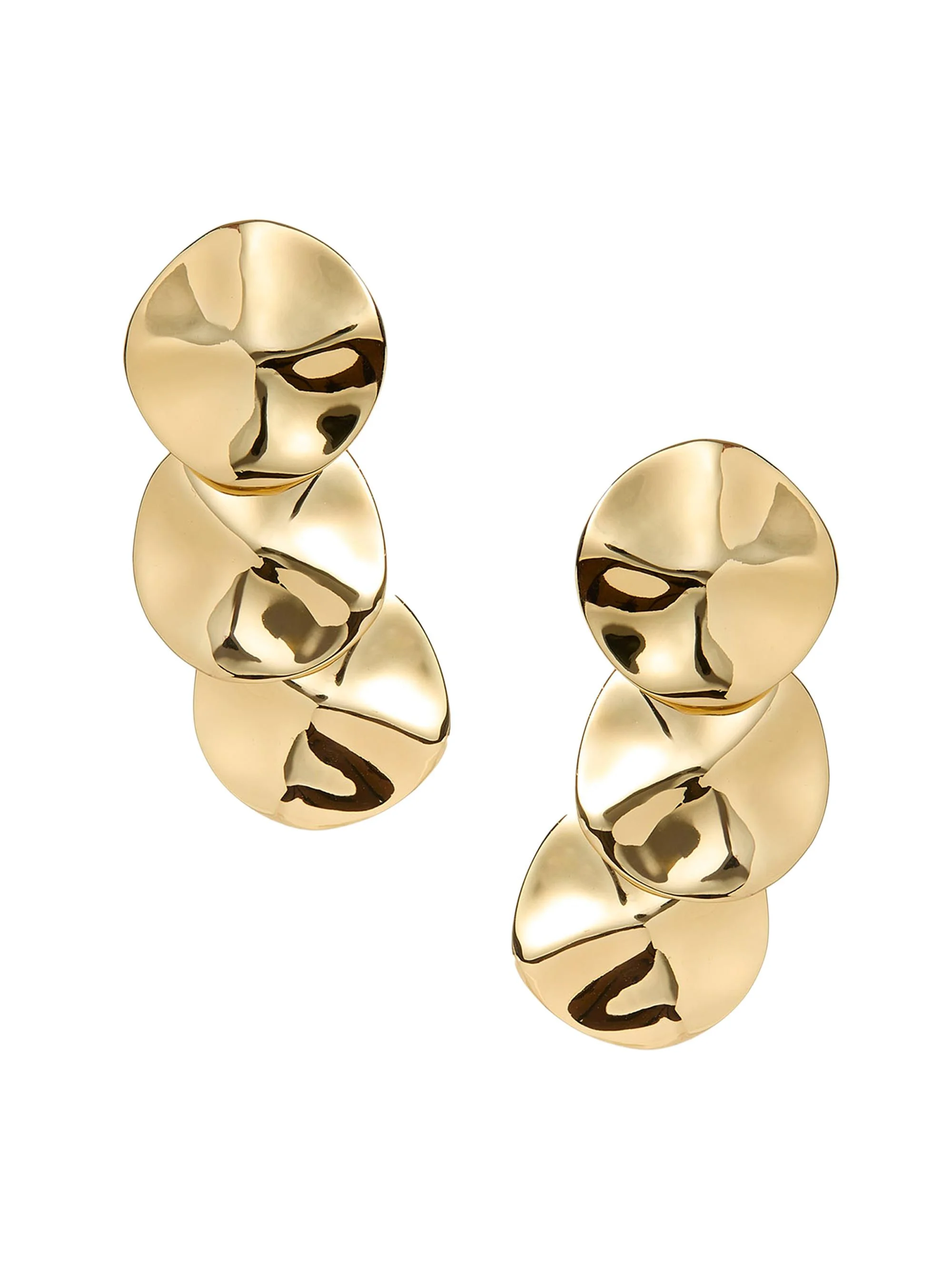 Women's Palm Beach Socialite 14K-Gold-Plated Disc Drop Earrings - Gold - 1