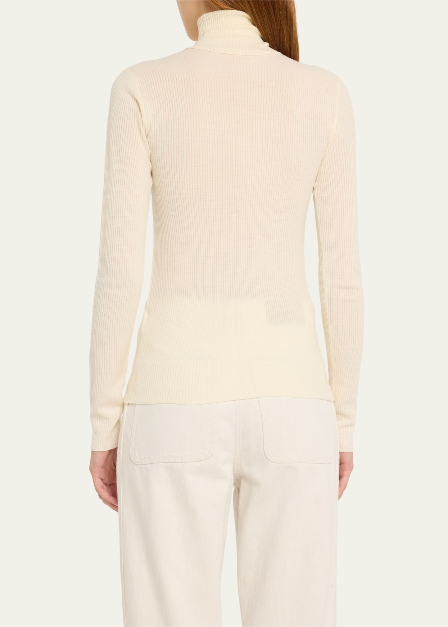 Taupo Ribbed Wool Turtleneck - 3