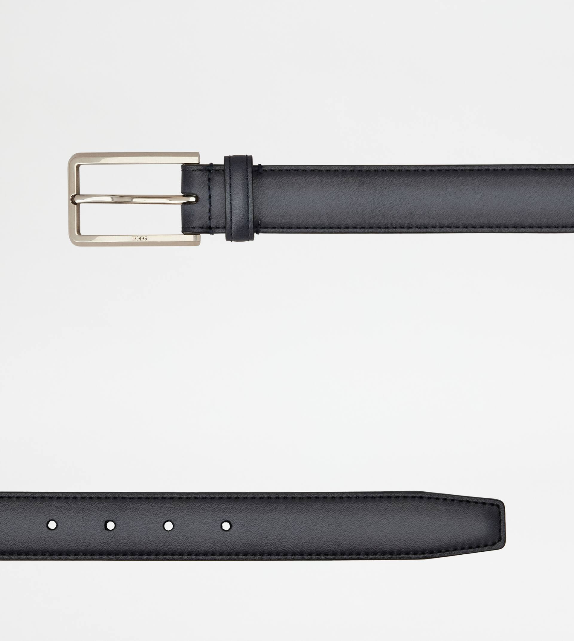 BELT IN LEATHER - BLUE - 2