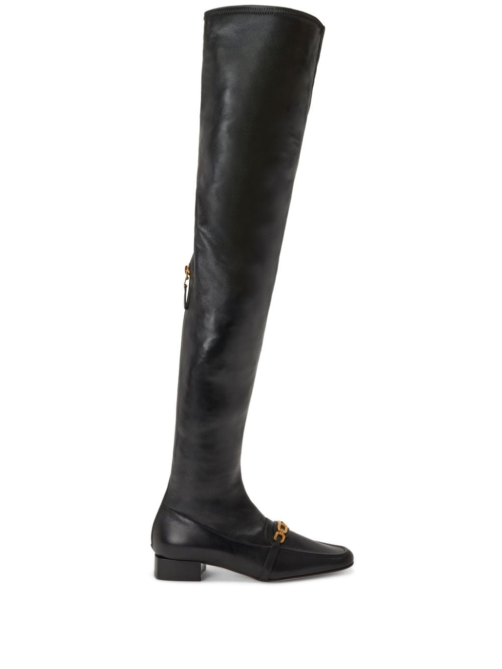 over-the-knee 25mm leather boots - 1