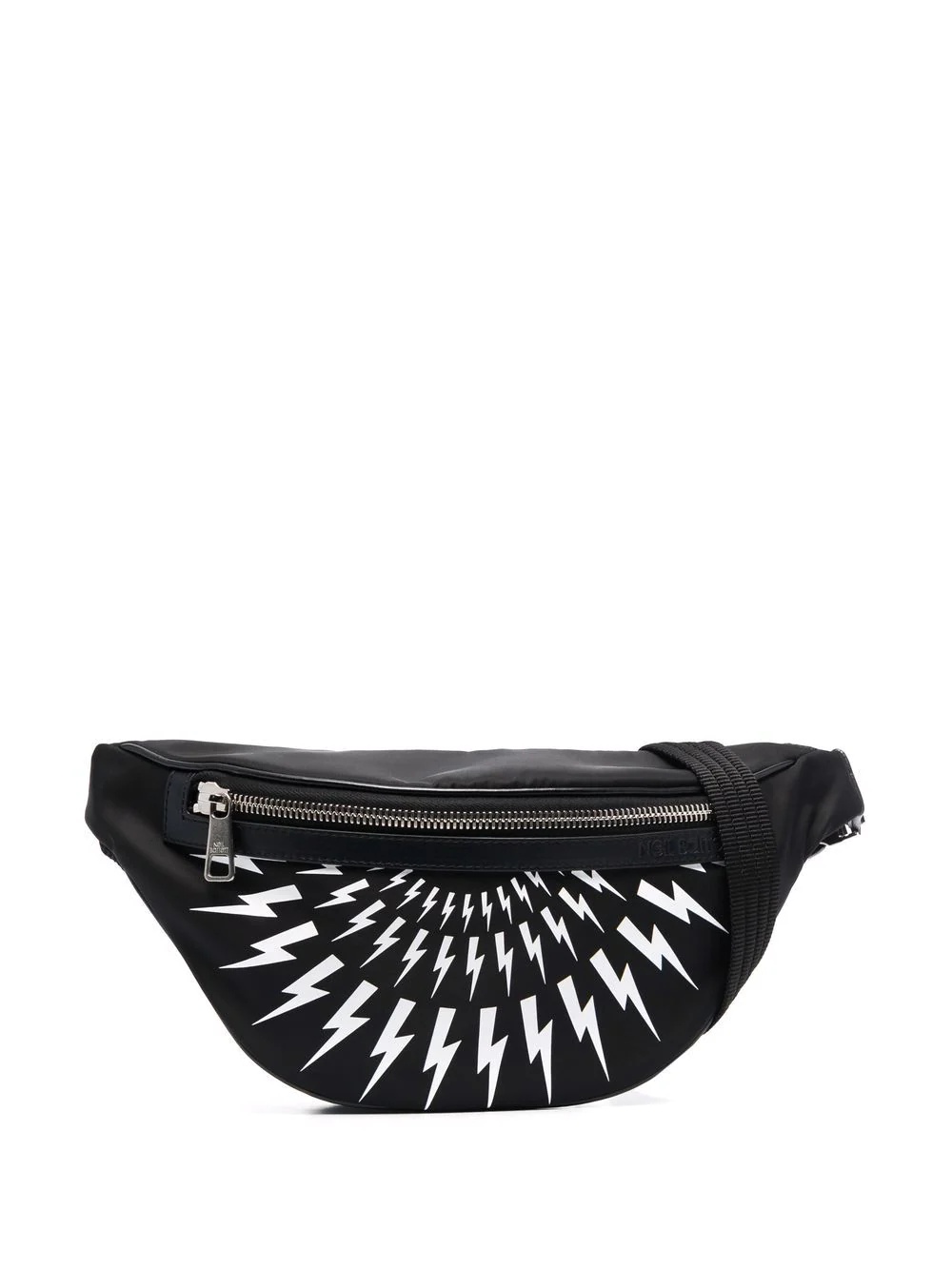 Thunderbolt-print belt bag - 1