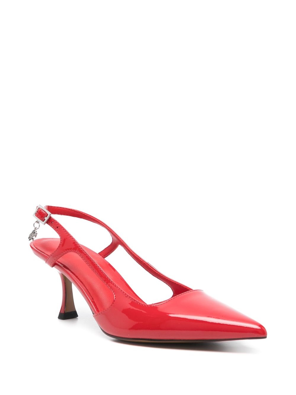 70mm patent- leather slingback pumps - 2