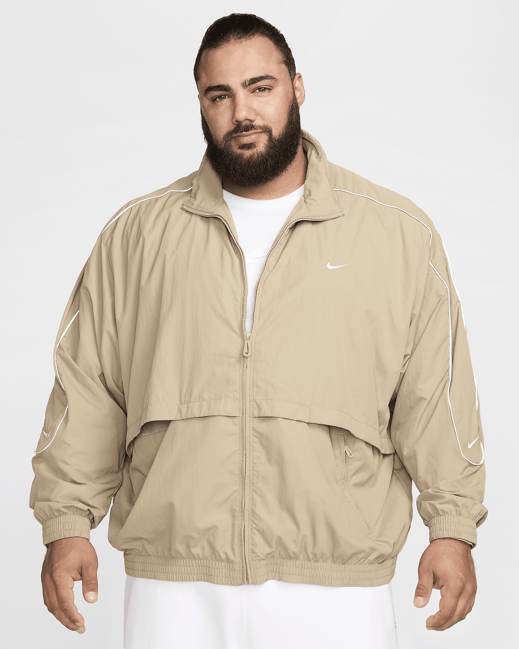 Nike Sportswear Solo Swoosh Men's Woven Track Jacket - 10