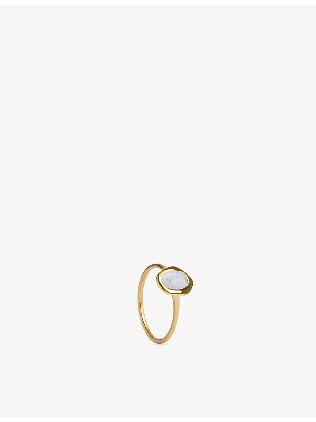 Odyssey 18ct Yellow Gold-Plated Vermeil Sterling-Silver Moonstone Ring - 1