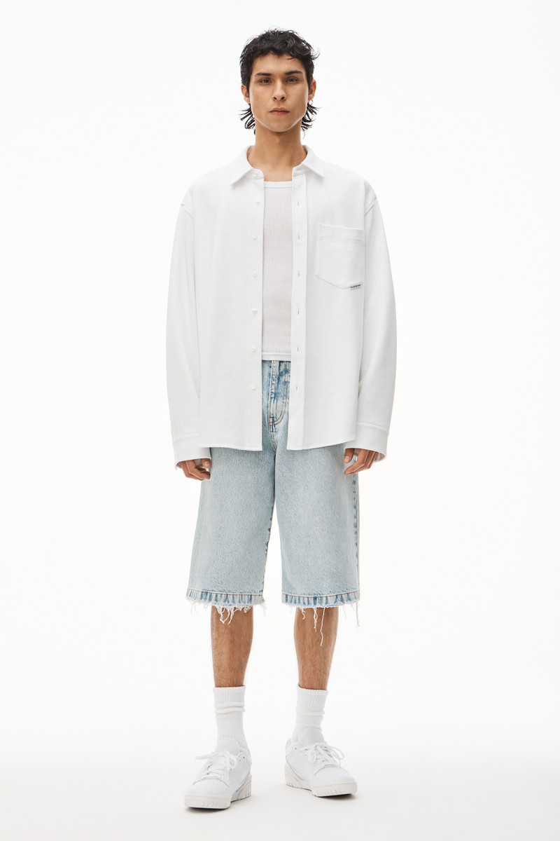 Alexander Wang OVERSIZED SHIRT IN COMPACT JERSEY outlook