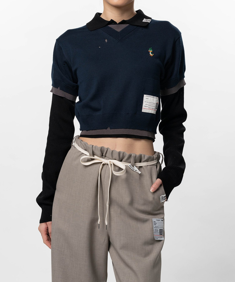 Triple Layered Knit Sweater 11
