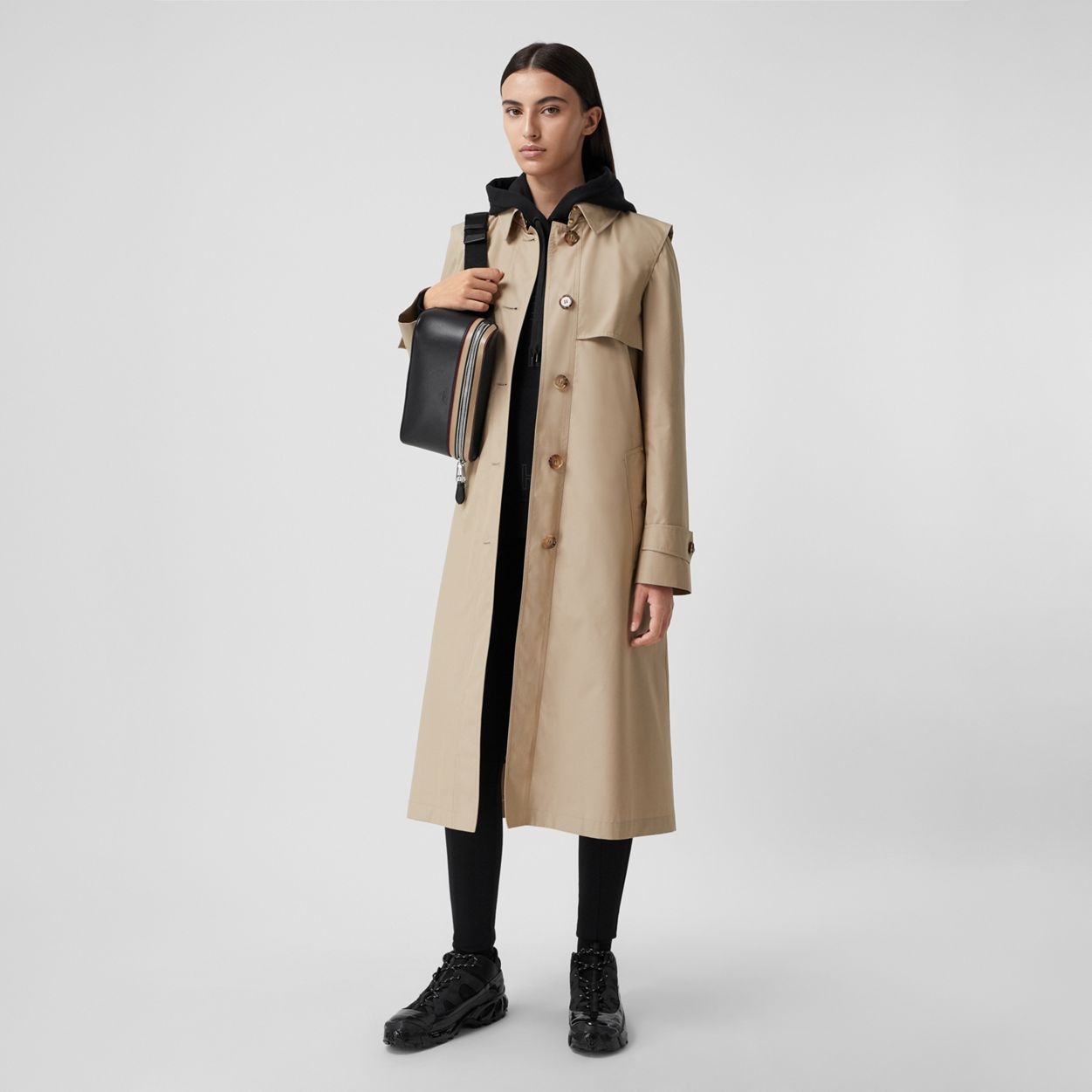 Technical Cotton Gabardine Trench Coat - 2