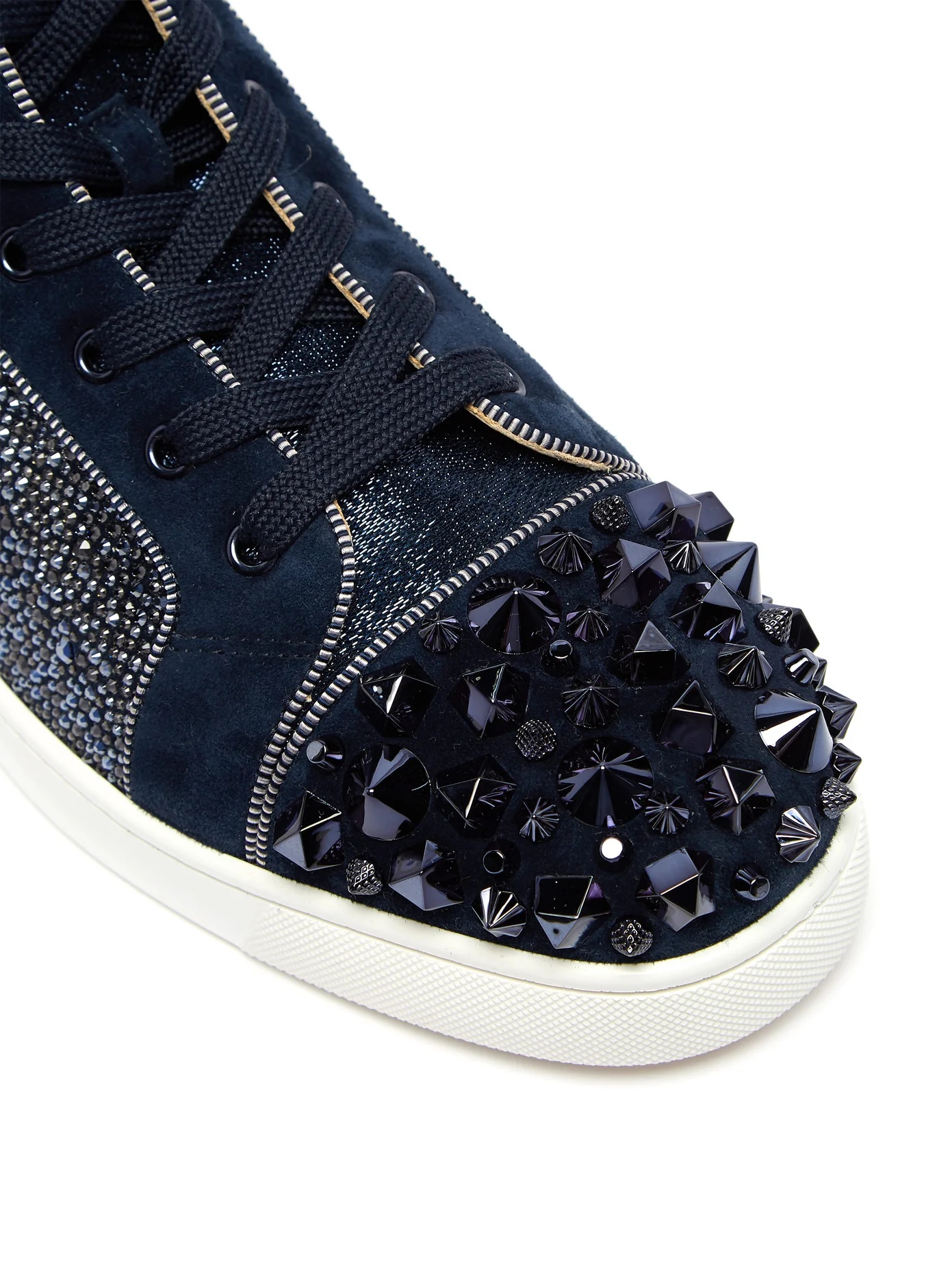 Lou Mix spiked suede high-top trainers - 6