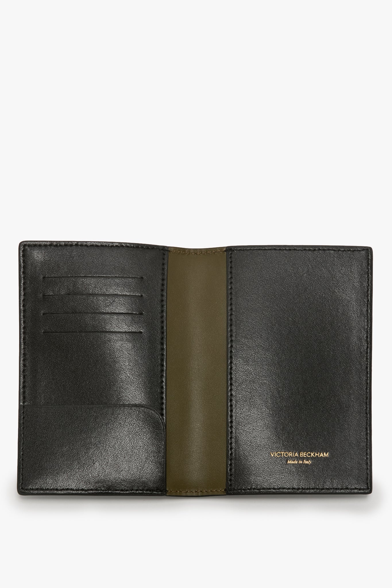 Passport Holder In Black Smooth Leather - 3