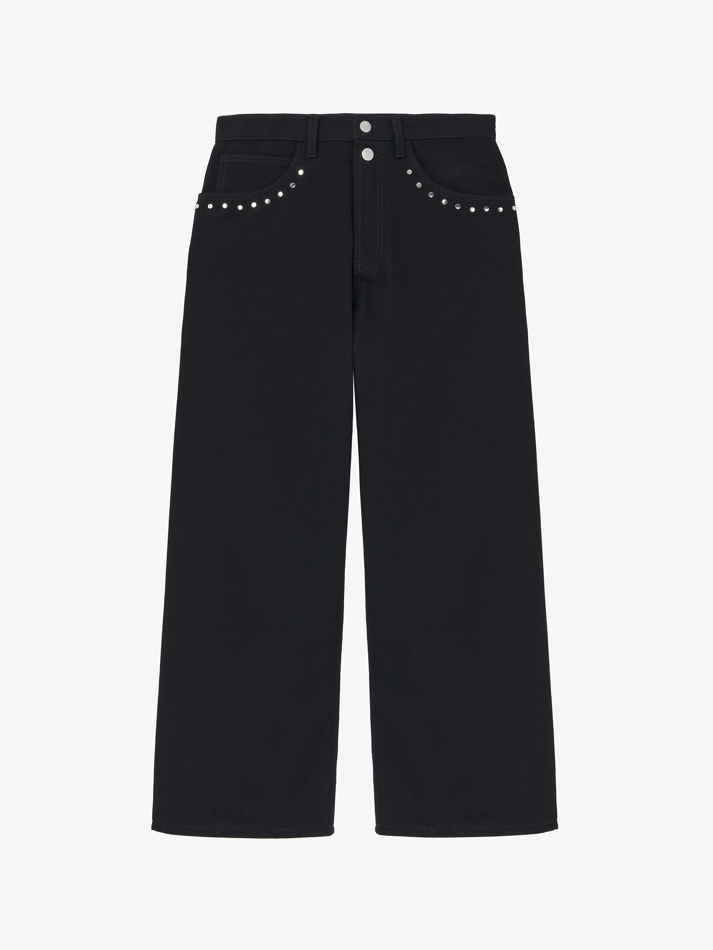 Cropped Denim Jeans - 1