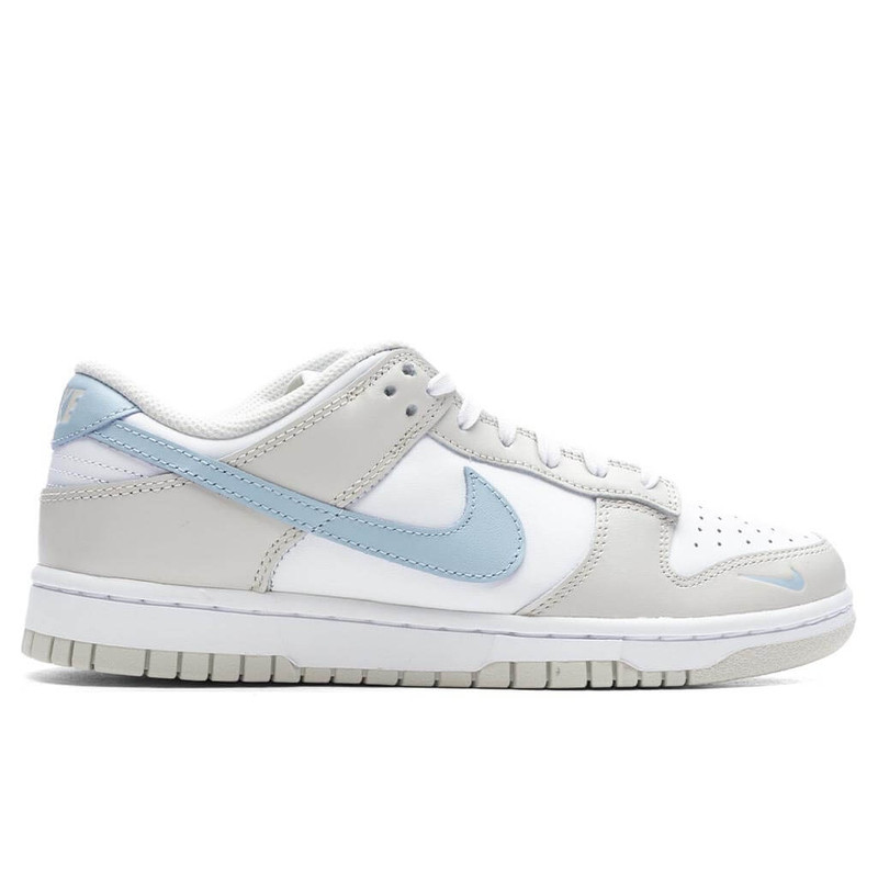 WOMEN'S DUNK LOW - WHITE/LIGHT ARMORY BLUE/LIGHT BONE - 1