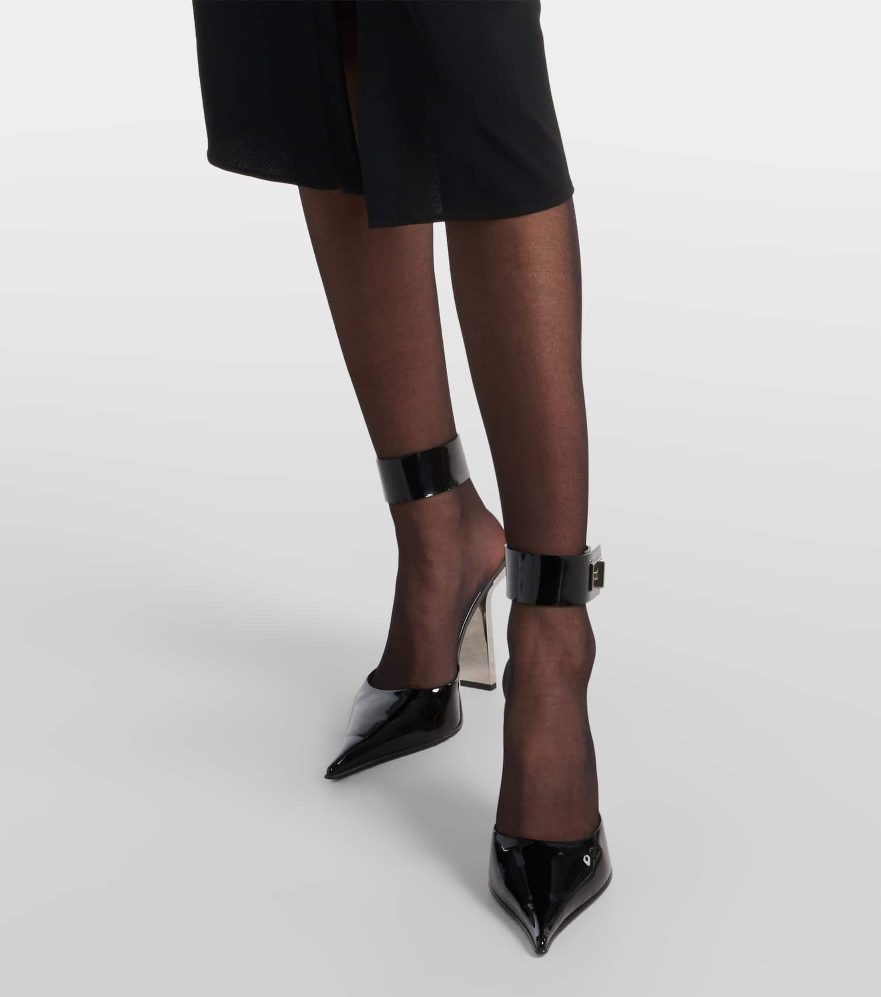 Patent leather slingback pumps - 2