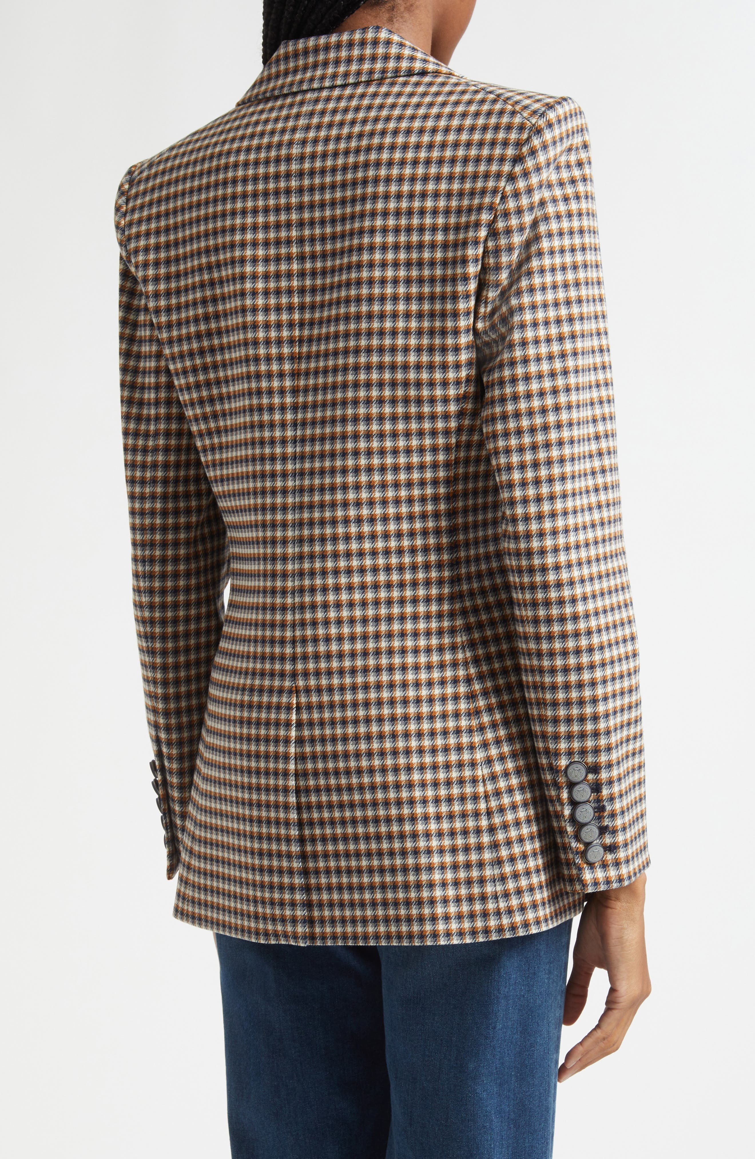 Veronica Beard Livvy Check Dickey Jacket in Navy Multi at Nordstrom - 4