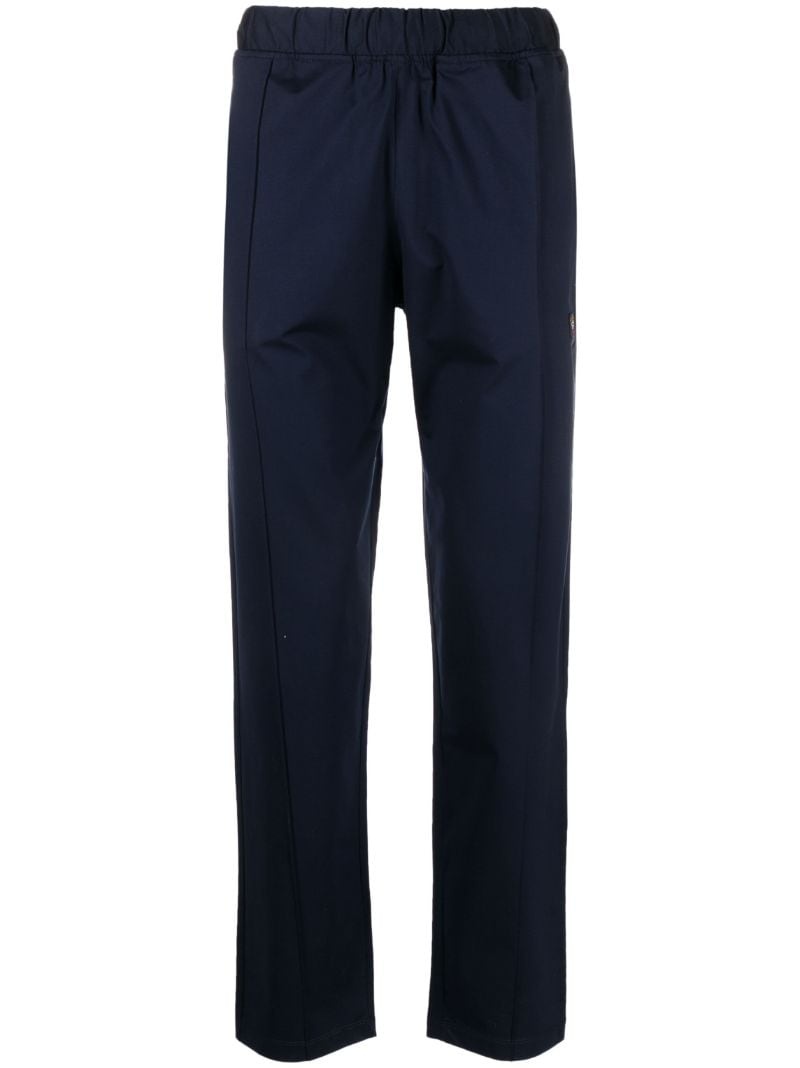stretch-cotton track trousers - 1
