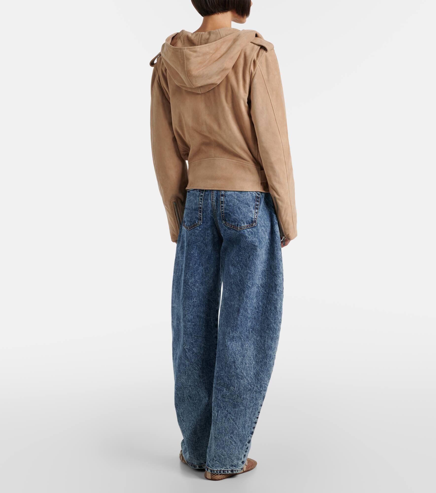 Suede biker jacket - 3