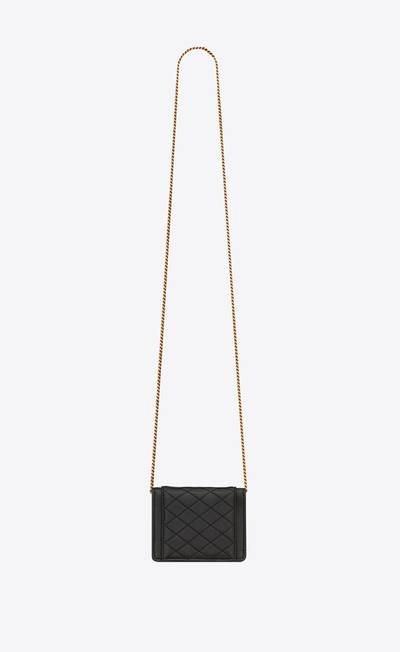 SAINT LAURENT gaby micro bag in quilted lambskin outlook