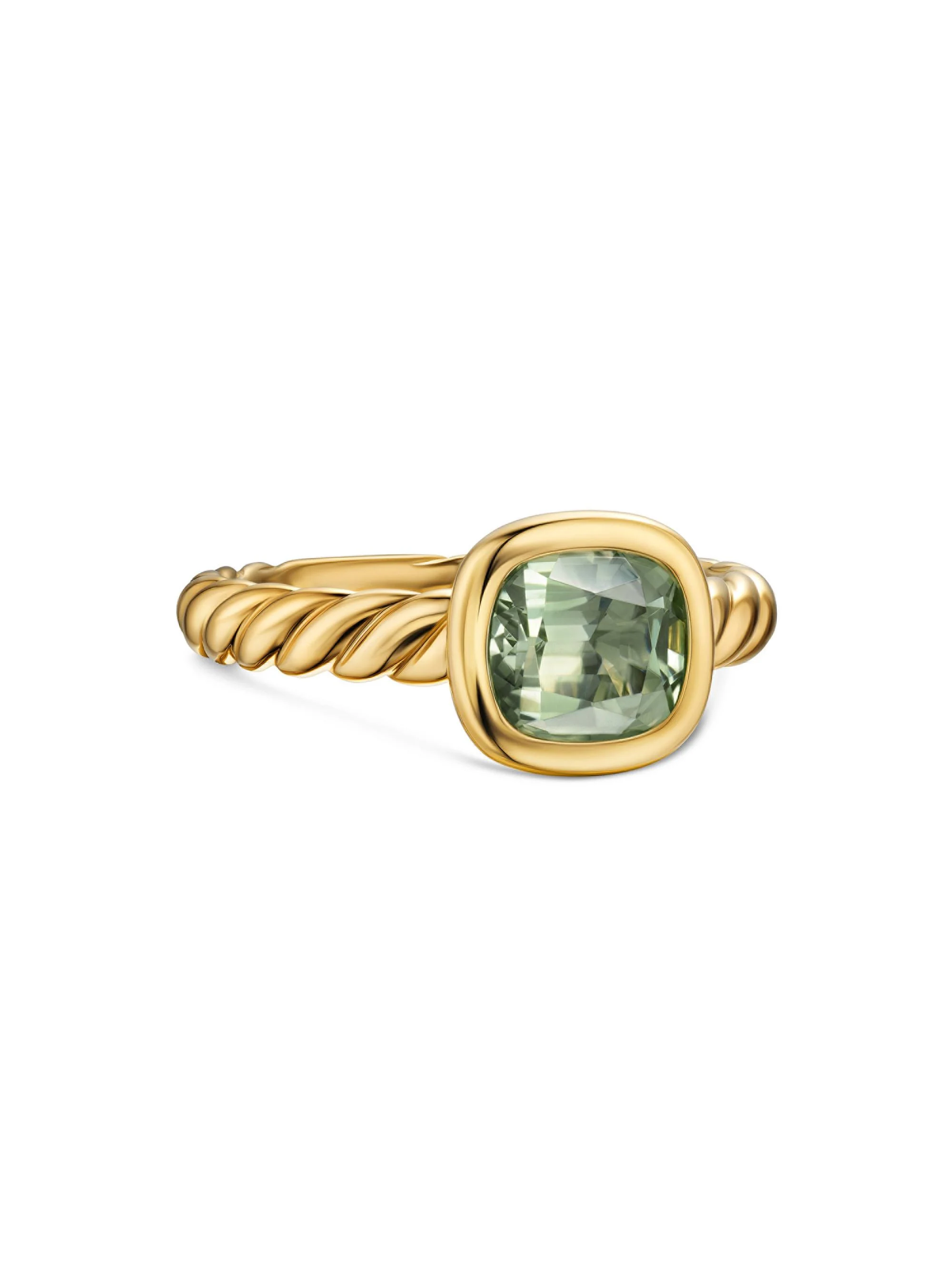 Women's DY Mercer Stone Ring in 18K Yellow Gold - New Prasiolite - 1