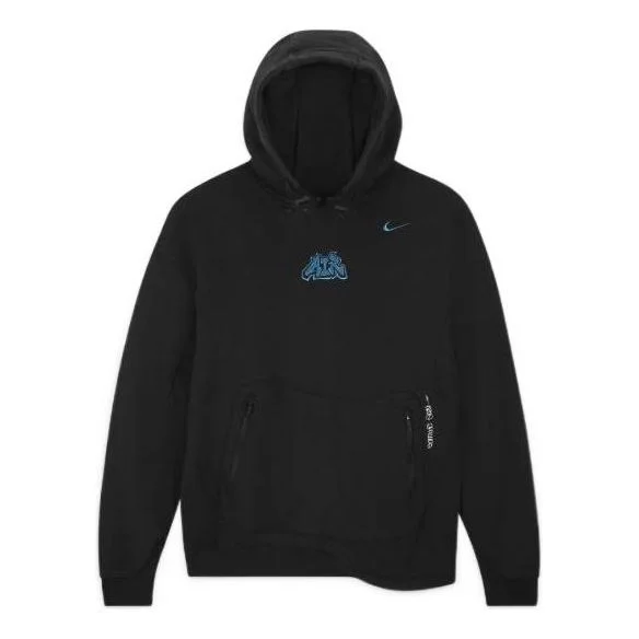 Nike x Off-White Fleece Hoodie 'Black Blue' DN1759-010 - 1