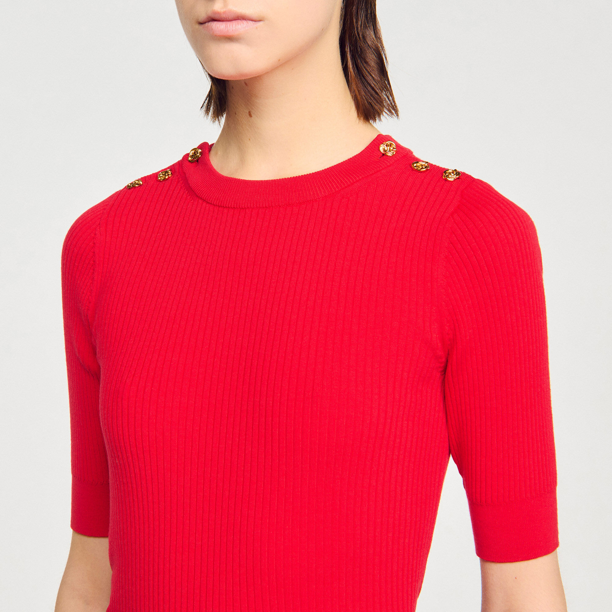 ARGYLE POLO-NECK SWEATER - 3