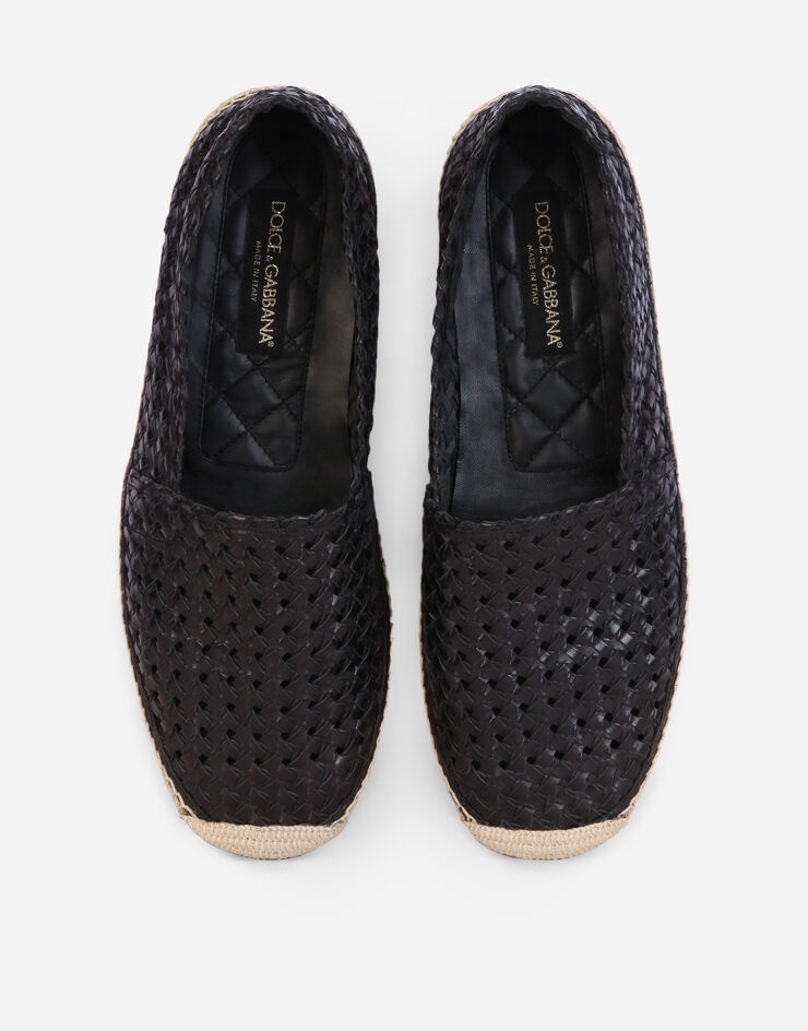 Woven goatskin espadrilles - 4