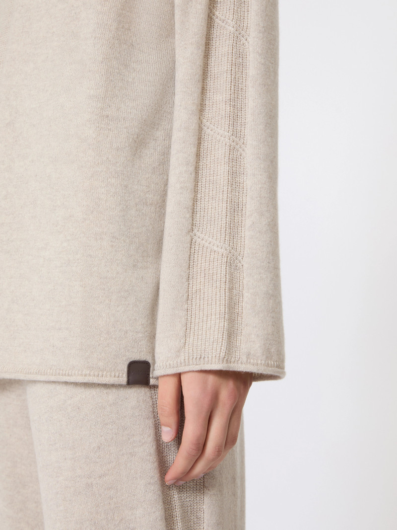 MANTIDE Cashmere yarn jumper - BEIGE 5