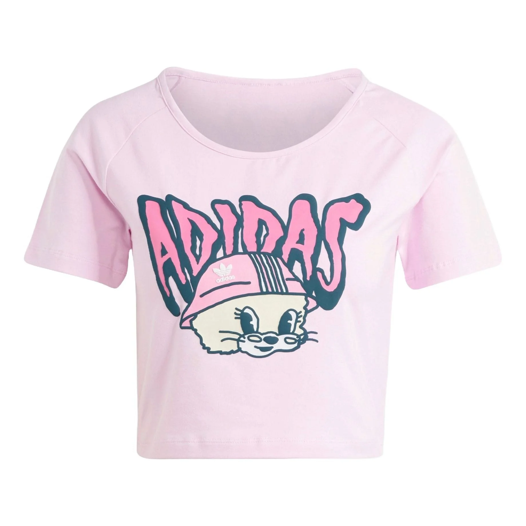 (WMNS) adidas Originals Graphic Baby T-shirt Asia Sizing 'Pink' IV9299 - 1