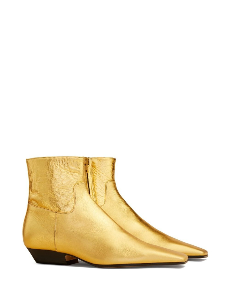 KHAITE Marfa ankle leather boots outlook