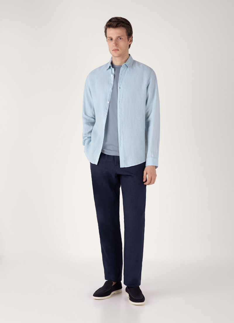 Sunspel Linen Drawstring Trouser outlook