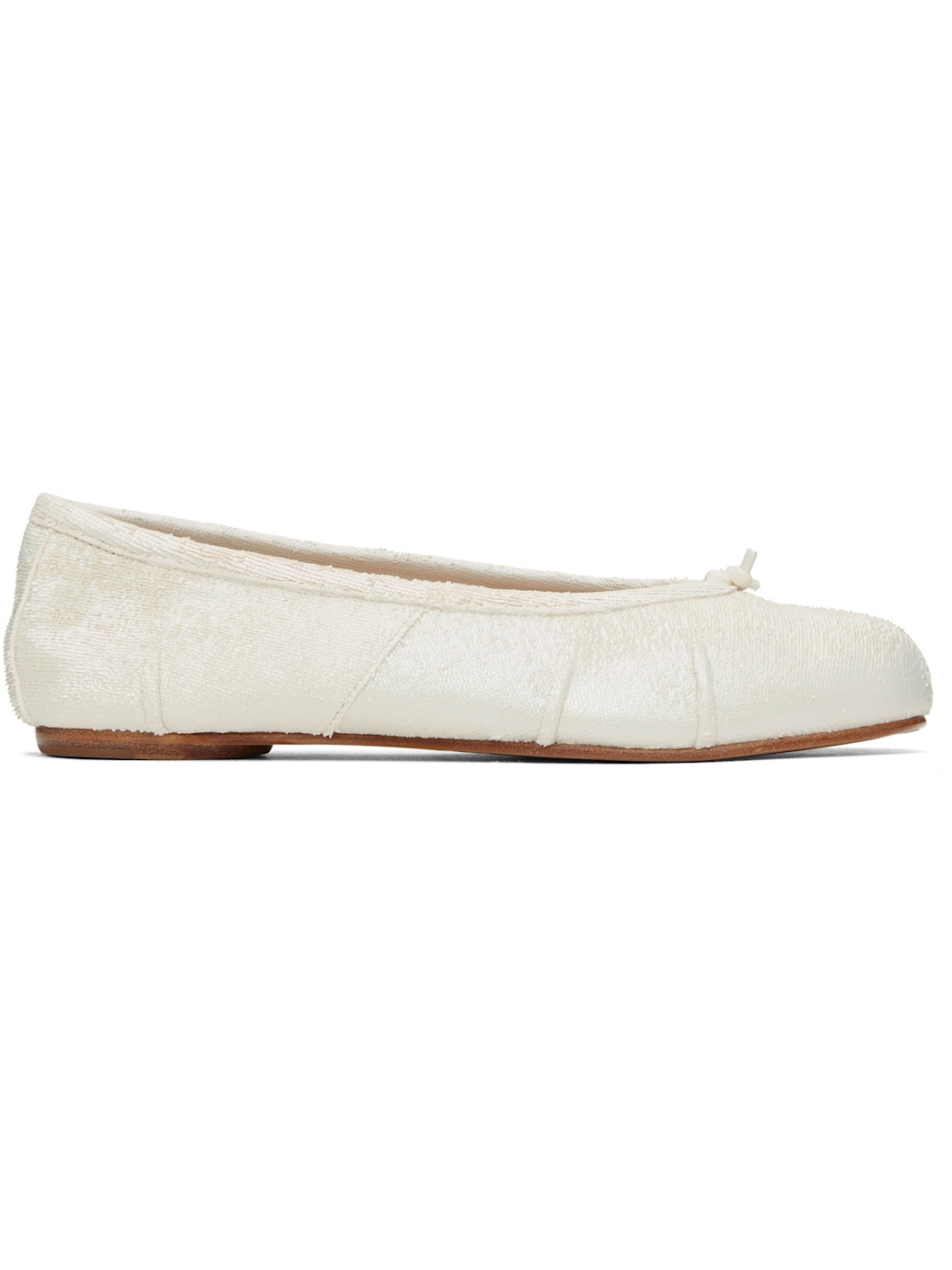 White Tabi New Ballerina Flats - 1