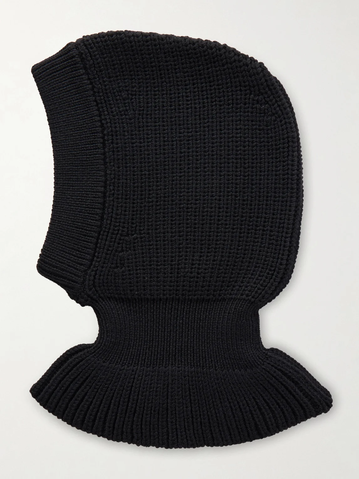 Ribbed Wool Balaclava - 1