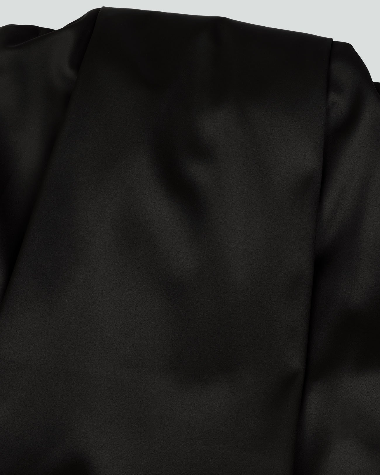 BOB DRESS BLACK SATEEN - 4