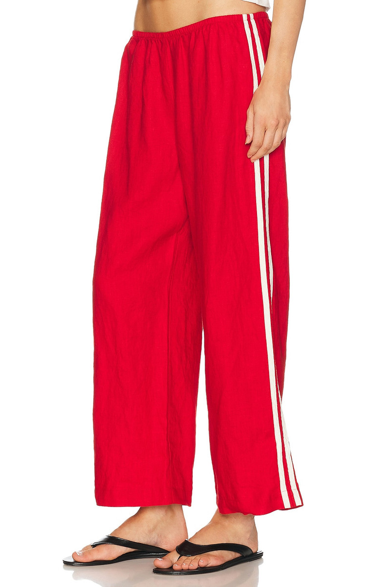 The Linen Crop Racer Stripe Pant 1