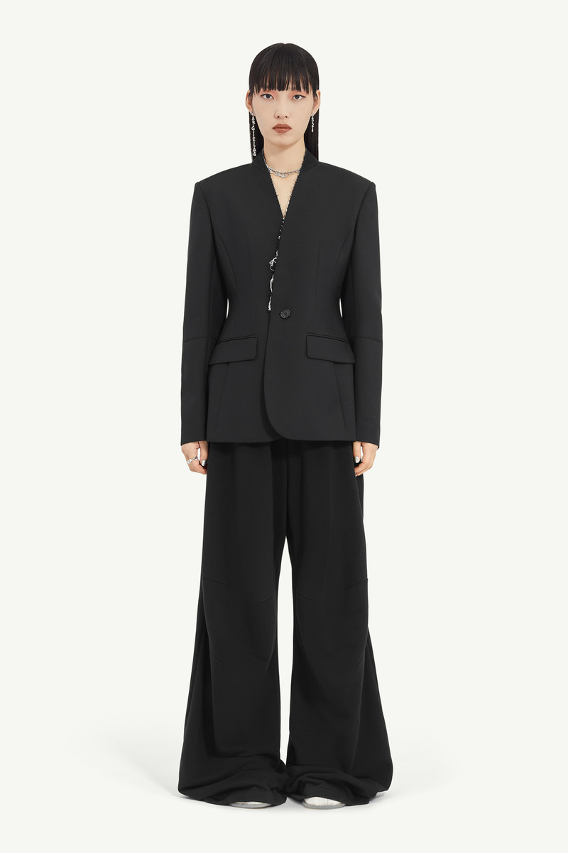 MM6 Maison Margiela Collarless Suit Jacket outlook