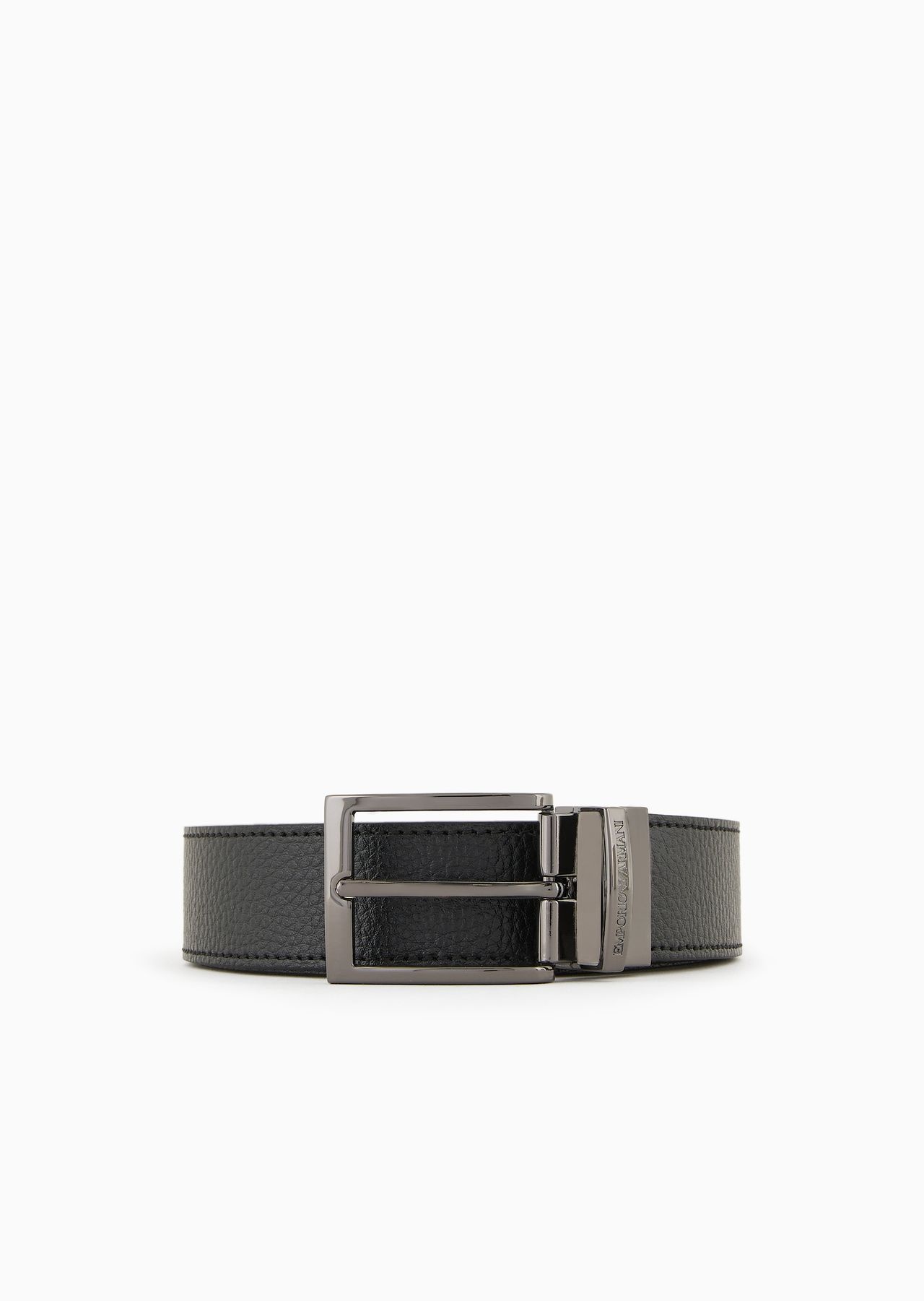 Palmellato-leather printed reversible belt - 1