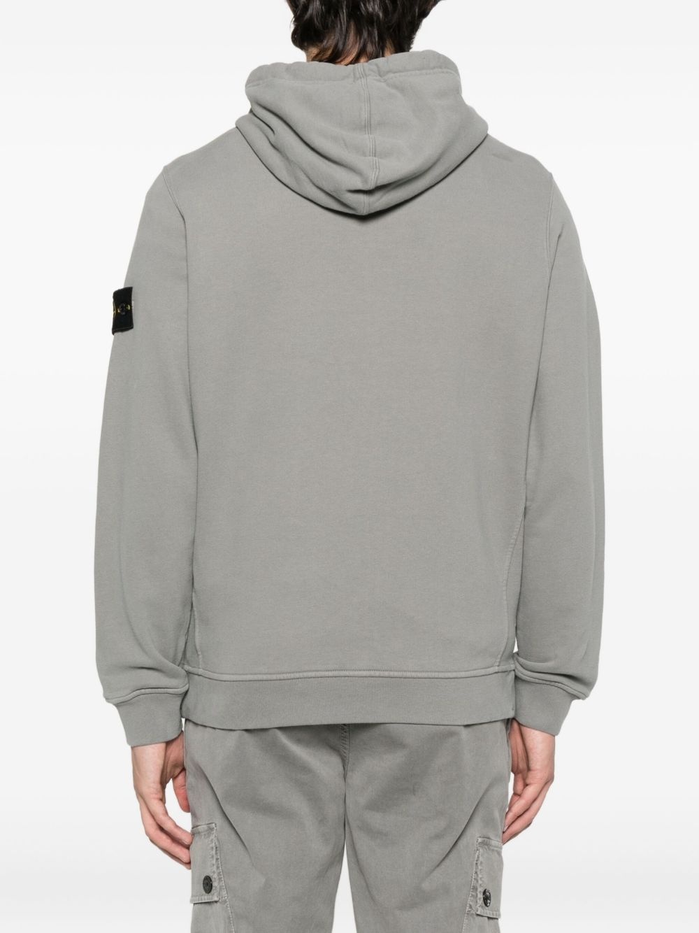 welt-pocket cotton hoodie - 4