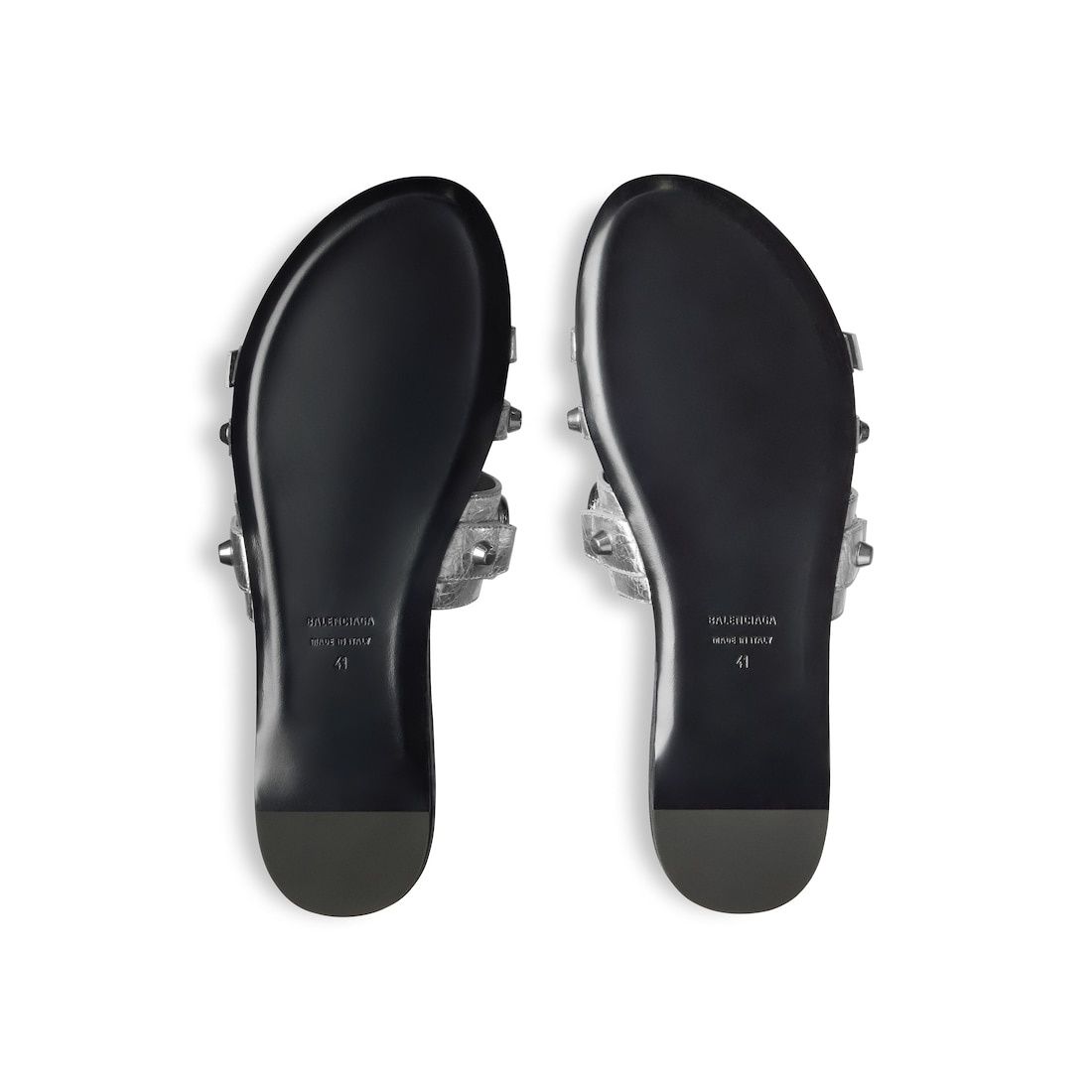 Women's City Mule Flat in Silver - 7