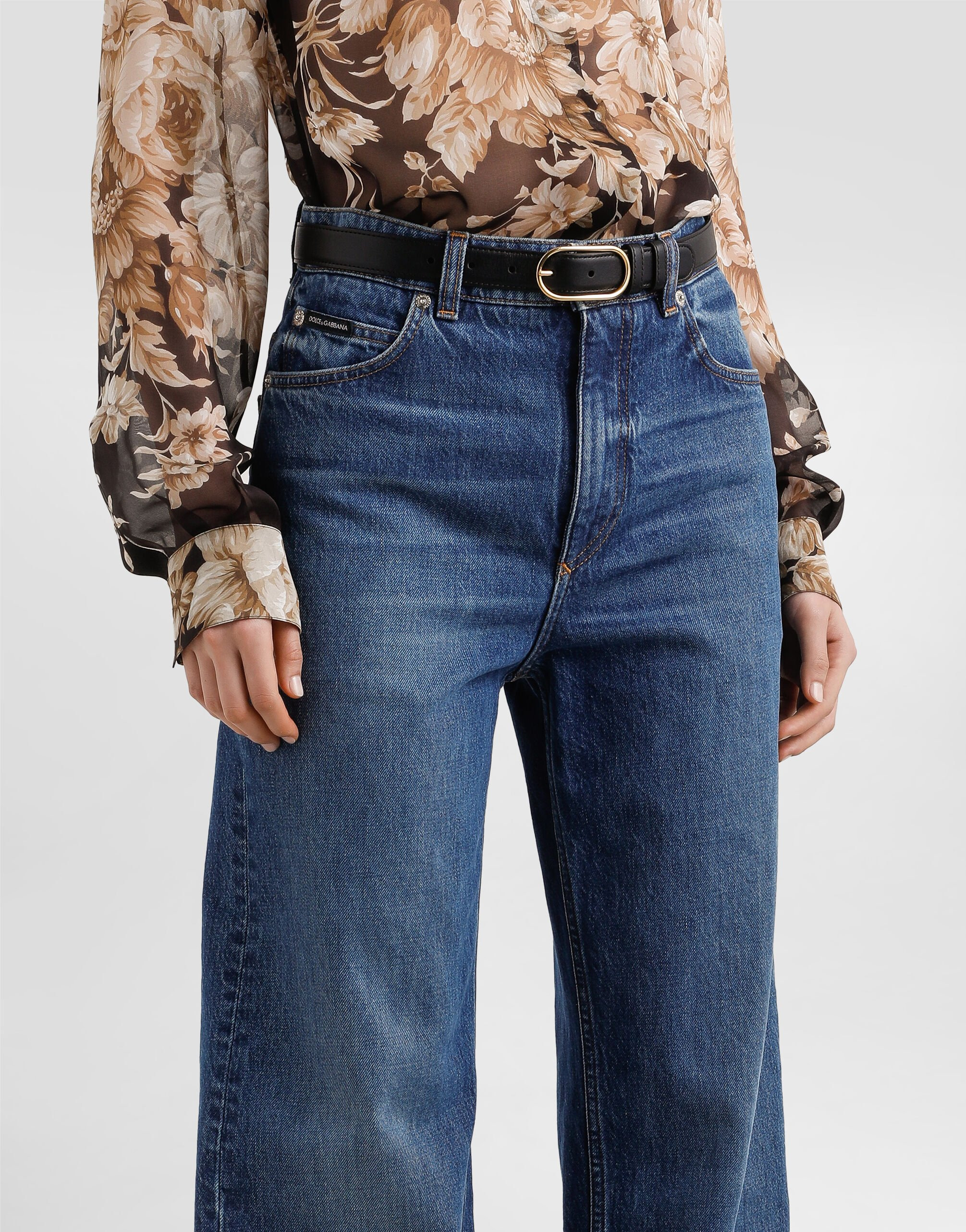 5-pocket denim trousers - 4